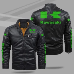 KWSK Jacket KWSK Fleece Leather Jacket V02