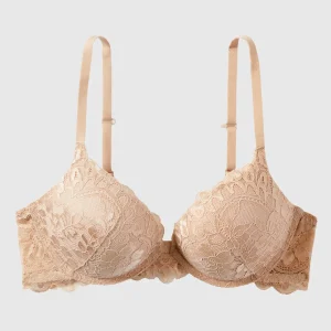 Up 2 Cup Push Up Bra with Allover Lace