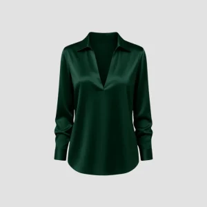 Blouse Satinée Élégance Intemporelle