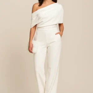 Juillet | Jumpsuit de Printemps Élégant à Encolure Boutonnée