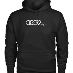 Audi Hoodie Heart Beat Gildan