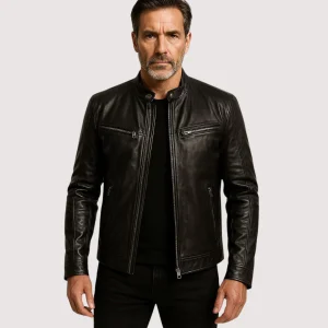 Bastien | Veste en Cuir pour Homme, Style Authentique et Polyvalent