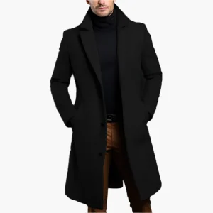 Manteau pour Hommes Classique Élégant Manteau d'Hiver Professionnel – Look Extérieur Chic