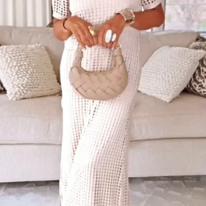 Chloé – Ensemble Élégant à Col Rond