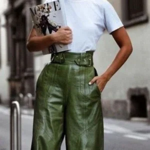 Danuta | Pantalons élégants et larges à taille haute