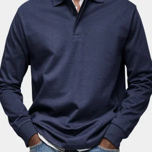 Bastien | Luxury Long-Sleeve Polo Shirt – Élégance