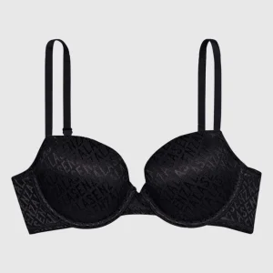 All Over Logo Lightly Lined Demi Bra