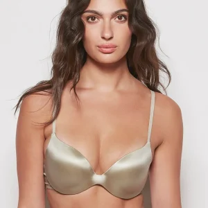 Comfort Push Up Bra in Stone Grey