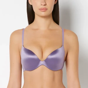 Comfort Smooth Push Up Plunge bra in Purple Haze