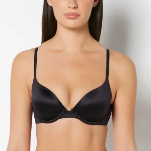 Comfort Lightly Lined Demi Bra in Tuxedo Black