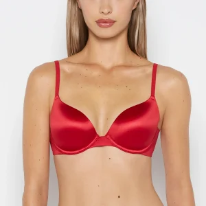 Comfort Lightly Lined Demi Bra in Crimson