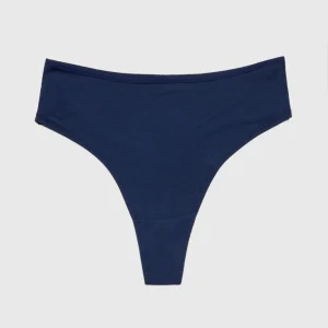 Ultrasoft High Leg Thong Panty in Ocean Cavern