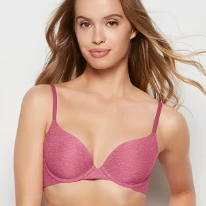 Comfort Lightly Lined Demi Bra in Electric Rouge