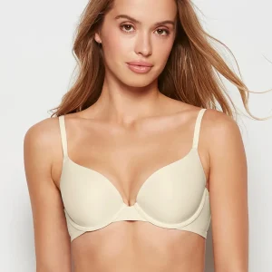 Comfort Lightly Lined Demi Bra in Oatmeal Heather