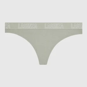 Smooth Thong Panty with Logo Band