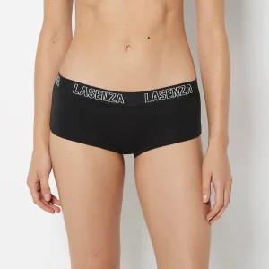Boyshort Panty in Tuxedo Black