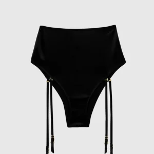 High Waist Panty with Garter