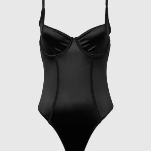 Unlined Satin Bodysuit