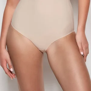 High Waist Smoothing Brief in Rosetan