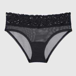V-Waist Mesh Hipster Panty
