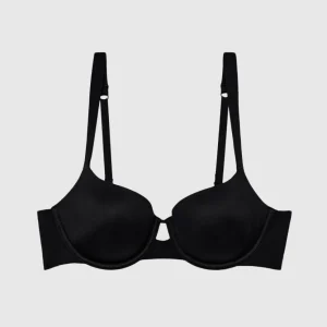 Lightly Lined Balconette Bra in Tuxedo Black