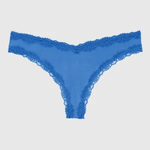 Lace Trim Thong Panty