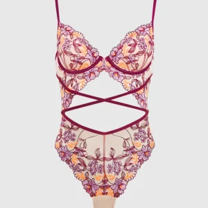 Unlined Embroidered Bodysuit