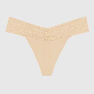 V-Waist Cotton Thong Panty