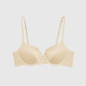 Lightly Lined Balconette Bra with Lace Wing