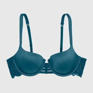 Lightly Lined Balconette Bra with Lace Wing