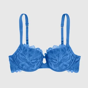Lightly Lined Balconette Bra with Allover Lace