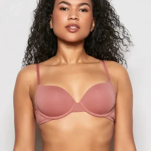 Lightly Lined Demi Bra in Rosy Blush