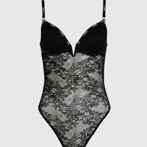 Unlined Plunge Bodysuit