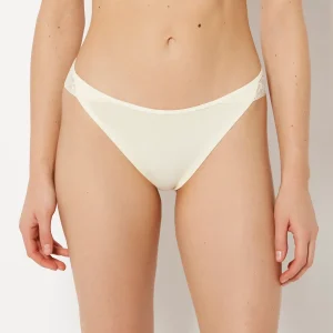 Cheeky Panty With Lace Trim in Lemon Icing