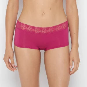 Boyshort Panty in Fuchsia Red
