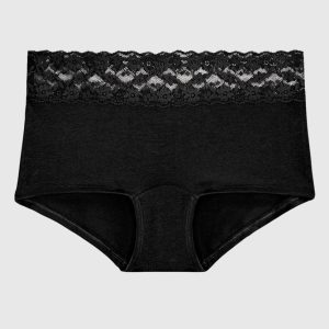 Boyshort Panty with Lace Trim