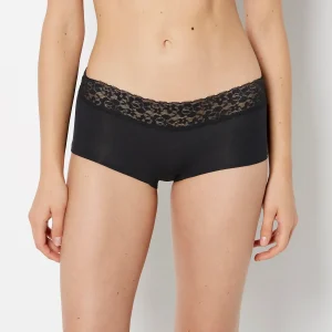 Boyshort Panty in Tuxedo Black