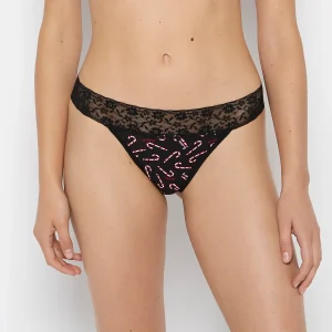 Thong Panty in Cute Candy Canes