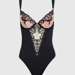 Lightly Lined Plunge Bodysuit