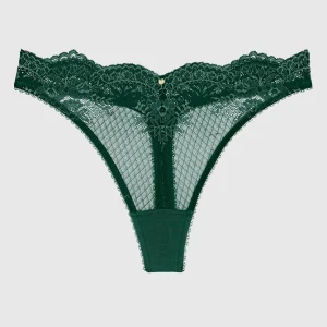 Lace High Leg Thong Panty