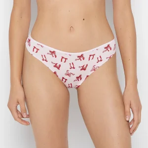Ultrasoft Modal Cheeky Thong Panty in Sweet Bows