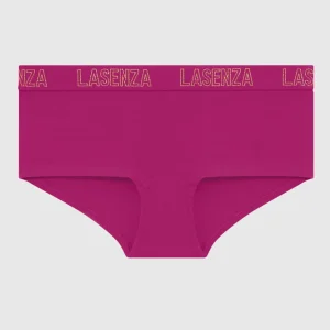 Boyshort Panty with Logo Band in Outrageous Pink