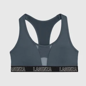 Low Impact Logo Sports Bra in Stormy Weather