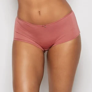 Boyshort Panty with Bow in Rosy Blush