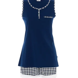 Lovable PJ Set Lace Hem with Button Front