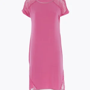 Lovable PJ Sleep Shirt with Lace Insets