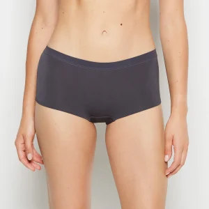 Boyshort Panty With Vanishing Trim in Ebony