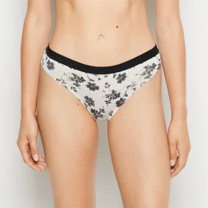 Thong Panty With Vanishing Trim in Goddess Floral