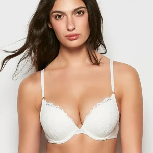 Up 2 Cup Lace Push Up Bra in Ivory