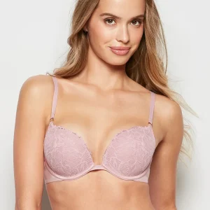 Lace Push Up Bra in Iced Lilac